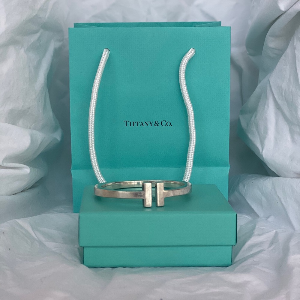 Tiffany silver T bracelet
